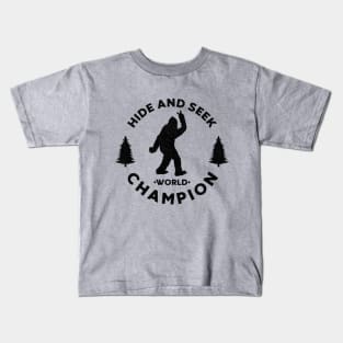 Bigfoot Hide & Seek World Champion Kids T-Shirt